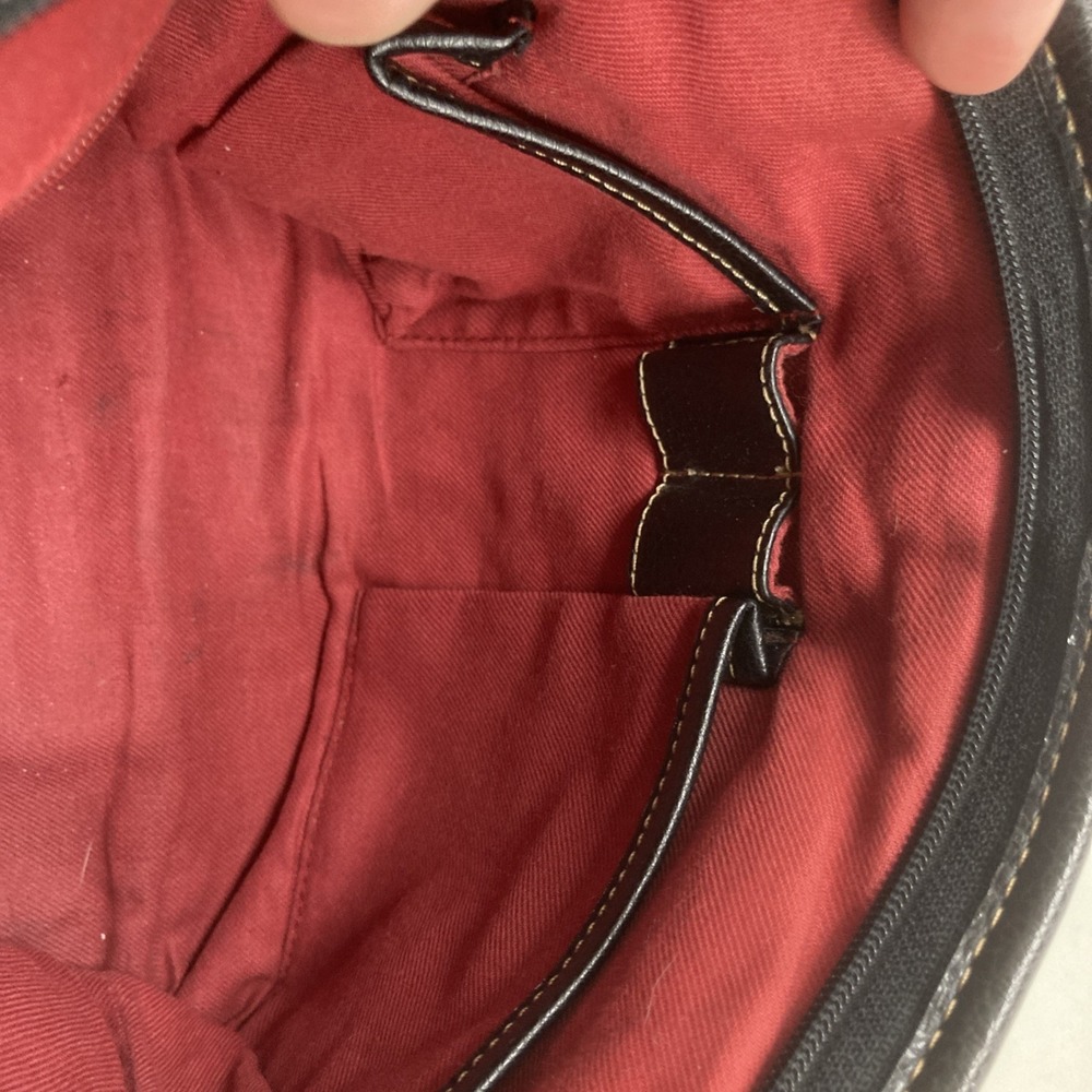 The Sak Black Shoulder Strap Pebbled Leather Soft Purse Bag - Picture 9 of 12